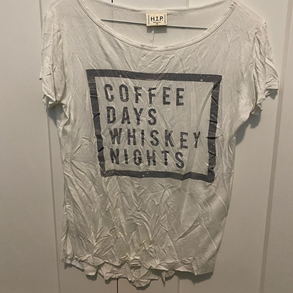 Short sleeve slit teeshirt